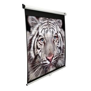 Elite Screens 99 in. Manual Pull Down Projection Screen   Matte White M99NWS1