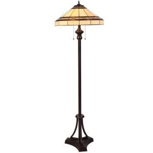 Hampton Bay Addison 2 Light Oil Rubbed Bronze Floor Lamp with CFL Bulbs 14820