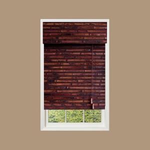 designview Mahogany Nepal Bamboo Roman Shade, 72 in. Length (Price Varies by Size) 0231829