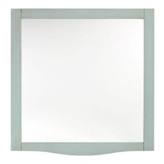 Home Decorators Collection Savoy 32 in. L x 30 in. W Beveled Mirror in Antique Aquamar Frame 0322710310