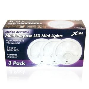 XEPA LED Lights with Motion Detection, 3 Pack DISCONTINUED XP8ML3