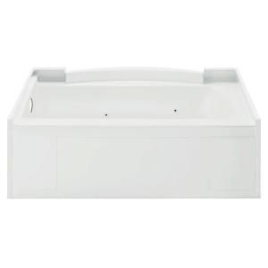 Sterling Plumbing Accord 5 ft. Whirlpool Tub with Left Hand Drain in White 76151110 0