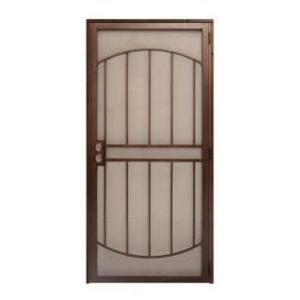 Grisham 555 Series Tuscany 36 in. x 80 in. Copper Vein Steel Prehung Security Door 55591