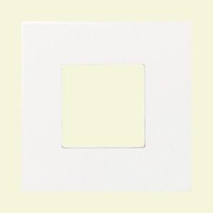 Daltile Fashion Accents Arctic White 4 1/4 in. x 4 1/4 in. Ceramic Square Insert Wall Tile FA5119044SQ1P2