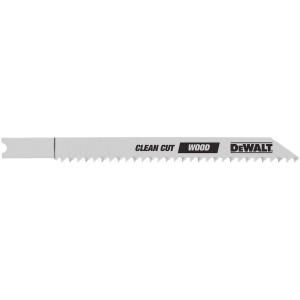 DEWALT 4 in. 10 TPI U Shank Fine Smooth Wood Cutting HCS Jig Saw Blade (50 Pack) DW3710H50