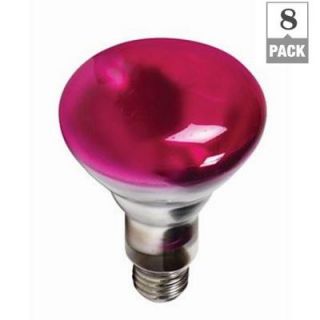 Philips 75 Watt Incandescent BR30 Pink Softone Flood Light Bulb (8 Pack) 249029