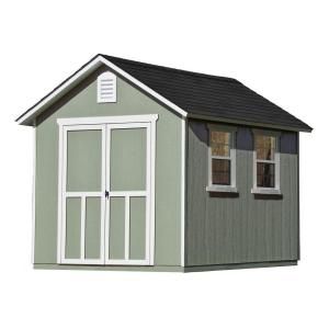 Handy Home Products Meridian 8 ft. x 10 ft. Wood Storage Shed with Floor 19348 4