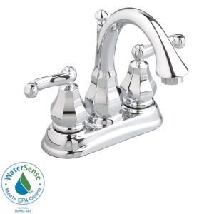 American Standard Dazzle 4 in. 2 Handle Bathroom Faucet in Polished Chrome with Metal Speed Connect Pop Up Drain DISCONTINUED 6028.201.002