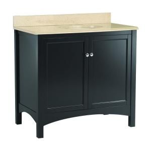 Foremost Haven 37 in. W x 22 in. D Vanity in Espresso with Colorpoint Vanity Top in Maui TREACM3722