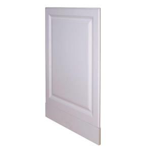 Home Decorators Collection 24x34.5x.75 in. Matching Base End Panel in Hallmark Arctic White MBEP HAW