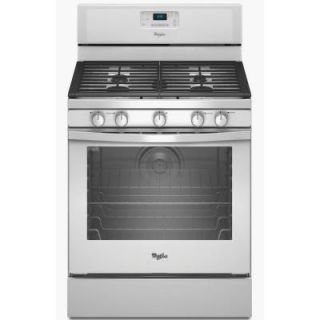 Whirlpool 5.8 cu. ft. Gas Range with Self Cleaning Convection Oven in White WFG540H0AW