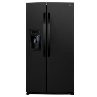 LG Electronics 26.5 cu. ft. Side by Side Refrigerator in Black LSC27925SB