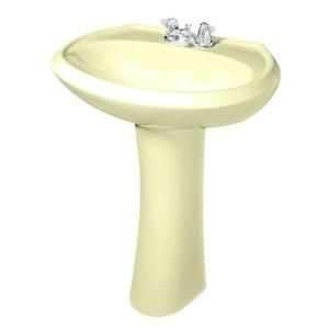 Gerber Maxwell Pedestal Combo Bathroom Sink in Bone G002251425