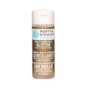 Martha Stewart Crafts 2 oz. Sunstone Multi Surface Glitter Acrylic Craft Paint 32178