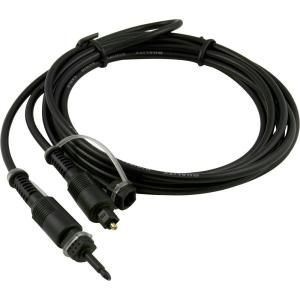 GE 6 ft. Black Digital Toslink Optical Cable 87618