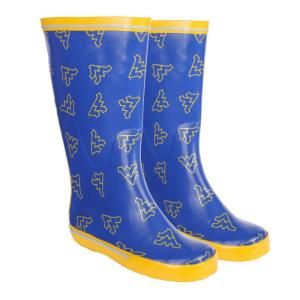 12 in. Rubber NCAA West Virginia University Team Boot Size 7 WVAU RB W07 AB100