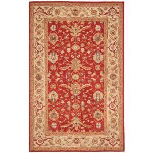 Safavieh Chelsea Red/Ivory 6 ft. x 9 ft. Area Rug HK751A 6