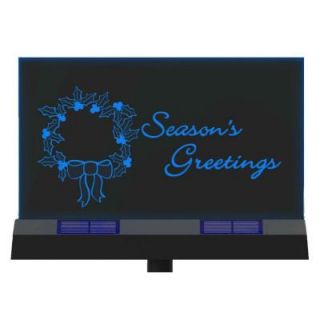 Moonrays Outdoor Clear and Black Solar LED Season’s Greetings Sign 96950
