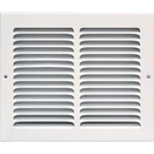SPEEDI GRILLE 10 in. x 8 in. White Return Air Vent Grille with Fixed Blades SG 108 RAG