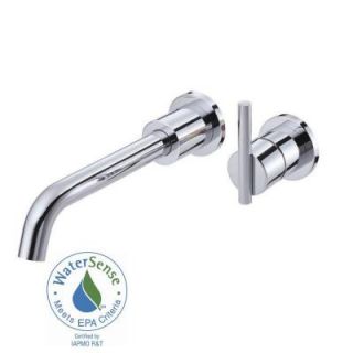 Danze Parma 1 Handle Wall Mount Faucet Trim Only with Touch Down Drain in Chrome D216058T