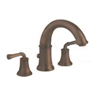 American Standard Portsmouth Deck Mount Tub Filler, Less Personal Shower, Lever Handles in Oil Rubbed Bronze 7420.900.224