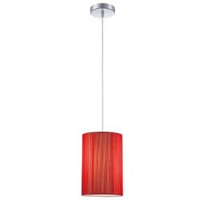 Eurofase Julian Collection 1 Light Large Chrome and Red Pendant 23189 034