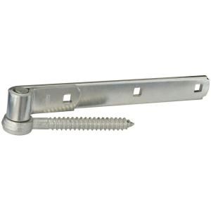 National Hardware 10 in. Zinc Plated Gate Screw Hook/Strap Hinge without Fastener 290BC 10 S H/STRP HNG ZN