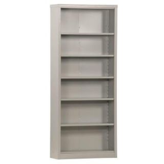 Sandusky 6 Shelf Steel Bookcase in Dove Grey BQ10351384 05