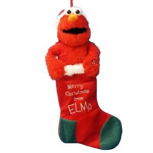 Kurt S. Adler 24 in. Sesame Street Elmo Musical Stocking ZHDUSE7114A
