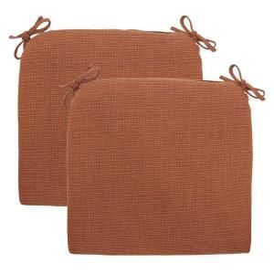 Hampton Bay Cayenne Texture Deluxe Outdoor Chair Cushion (2 Pack) 7399 02003500