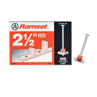 Ramset 2 1/2 in. Drive Pins with Washers (100 Pack) 00809