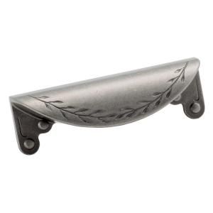 Amerock Weathered Nickel Finish Leaf Center Cup Pull BP1582 WN