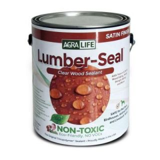 TriCoPolymer VOC Free Non Toxic Lumber Seal 1 Gal. Clear Satin Wood Sealer LS128