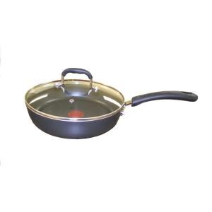 T Fal Professional 10 in. Covered Deep Saute Pan E9389784