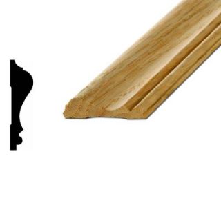 American Wood Moulding WM390 9/16 in. x 2 1/2 in. Oak Chair Rail Moulding 390 ROL