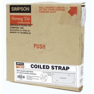 Simpson Strong Tie CS22 R 22 Gauge 25 ft. Coiled Strap CS22 R