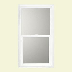 JELD WEN V 2500 Series Single Hung Vinyl Windows, 24 in. x 36 in., White, with Low E Obscure Tempered Glass 8A3192
