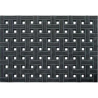 Apache Mills Weave Utility Gray 24 in. x 36 in. Recycled Rubber Scraper Mat DISCONTINUED 60 945 1719 20000300