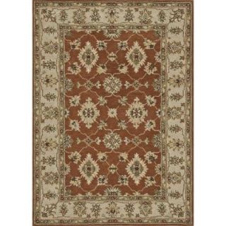 Loloi Rugs Fairfield Life Style Collection Rust Beige 7 ft. 6 in. x 9 ft. 6 in. Area Rug FAIRHFF06RUBE7696
