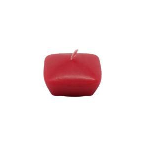 Zest Candle 1.75 in. Red Square Floating Candles (12 Box) CFZ 117