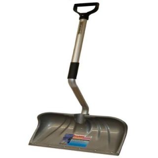 Original Back Saver 18 in. Ergonomic Aluminum Handle Poly Combo Blade with Wearstrip Snow Shovel 26PBSLW1
