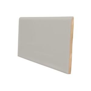 U.S. Ceramic Tile Color Collection Matte Taupe 3 in. x 6 in. Ceramic Surface Bullnose Wall Tile 0.125 sqft per piece DISCONTINUED U289 S4369