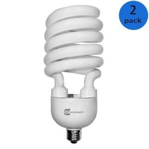 EcoSmart 150W Equivalent Soft White (2700K) Spiral CFL Light Bulb (2 Pack) ES9M842YOW