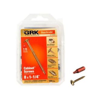 GRK Fasteners 8 x 1 1/4 in. Cabinet Screw (100 Pack) 114069