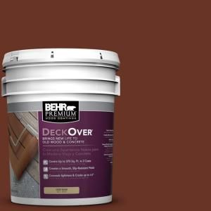 BEHR Premium DeckOver 5 gal. #SC 118 Terra Cotta Wood and Concrete Paint 500005