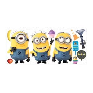 5 in. x 19 in. Despicable Me 2 Minions Giant Peel and Stick Giant Wall Decals RMK2081GM