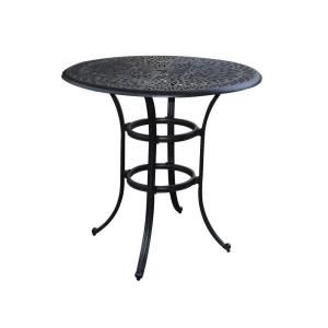 Home Styles Floral Blossom 42 in. Round Patio Bistro Table 5558 35