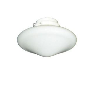 TroposAir 113 Indoor/Outdoor Tapered Schoolhouse Pure White Ceiling Fan Light 2030+930