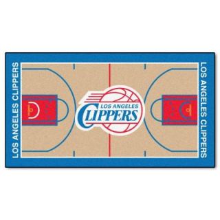 FANMATS Los Angeles Clippers 2 ft. x 3 ft. 8 in. NBA Court Runner 9490