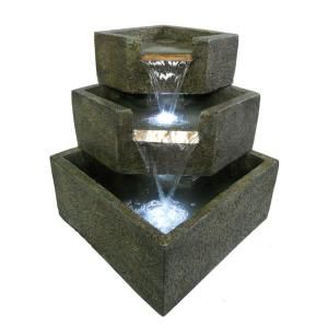 Smart Garden Cascadia Falls Electric Corner Fountain with LEDs 46200